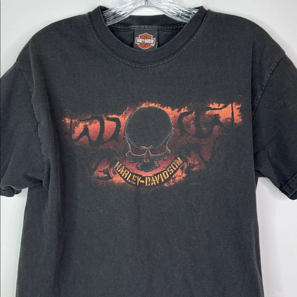 Vintage Harley Davidson Wieblers Black Davenport, Iowa 2007 Medium